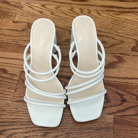 Nine West Shoes - Nine West White/Cream Heels